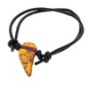 Bracelet - Alex - Amber -, Leather, Amber