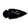 Stone Tone One 3.4"-4" Black Obsidian Arrowhead