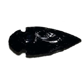 Stone Tone One 3.4"-4" Black Obsidian Arrowhead