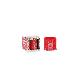 HENBRANDT Single Christmas Red Spring Toy for Kids 6.5cm Boxed Magic Spring Toys 2 Assorted Designs Santa/Reindeer Xmas Party Bag Favours Stocking Fillers Lucky Dip Rewards for Boys and Girls