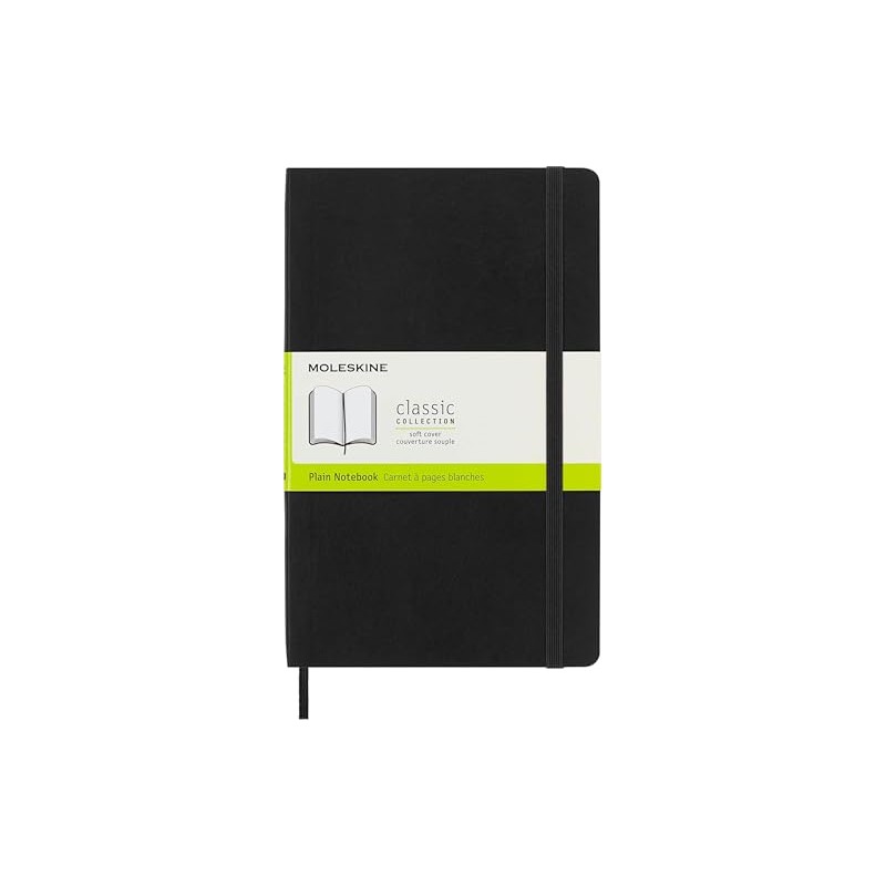 Moleskine Libreta Clásica Grande Negra Hoja Blanca Pasta Suave
