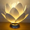 White EVA Flower Table Lights, LED 3000K Warm Lighting, 3*AA