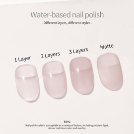 VCND Sheer Nude Purple Nail Polish, Light Purple Jelly nail polish 0.35 fl. oz - 10.5 ml, No UV Lamp Needed, Quick-Dry and Long-Lasting, Chip-Resistant and Odorless, Home DIY, Nail Polish Gift