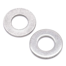 100 PCS #8 Stainless Flat Washers, 7/16" Outer Diameter, 18-8 (304) Stainless Steel Metal Washers for Screws and Bolts