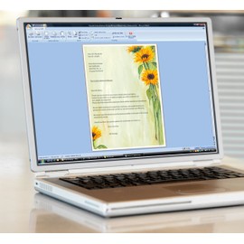 Sigel DP694 Motif Papers, Sunflower, A4, 60.8 lbs, 25 Sheets