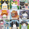 Mudpuppy Bookish Cats 500 Piece Family Puzzle, Multicolor