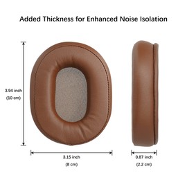 Aurivor Ersatz-Ohrpolster, Kissen für ATH MSR7, M50X, passend für Audio-Technica M40X / M50XBT / HyperX Cloud & Cloud 2 / SteelSeries Arctis 3/5 / 7 / 9X & Pro Wireless/Stealth 600