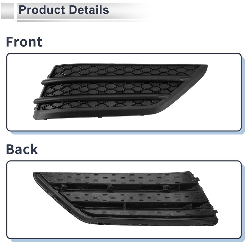 RATCHROLL Front Right Fog Light Grill for Honda Pilot 2016-2018