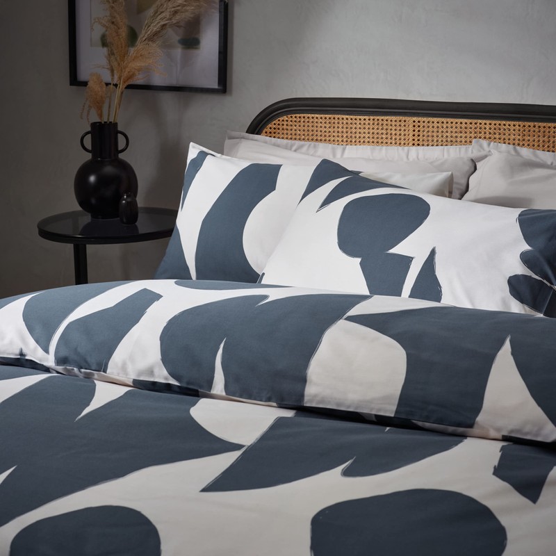 Hoem Meta Cotton Rich Duvet Cover Set - Single -