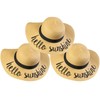 Embroidered Sun Hat 3 Pack - Hello Sunshine