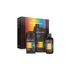 Every Man Jack Pride Essentials Box - Includes Three Grooming Essentials with Clean Ingredients & Incredible Scents - Round Out His Routine with Body wash, Deodorant, and 2-in-1 Shampoo