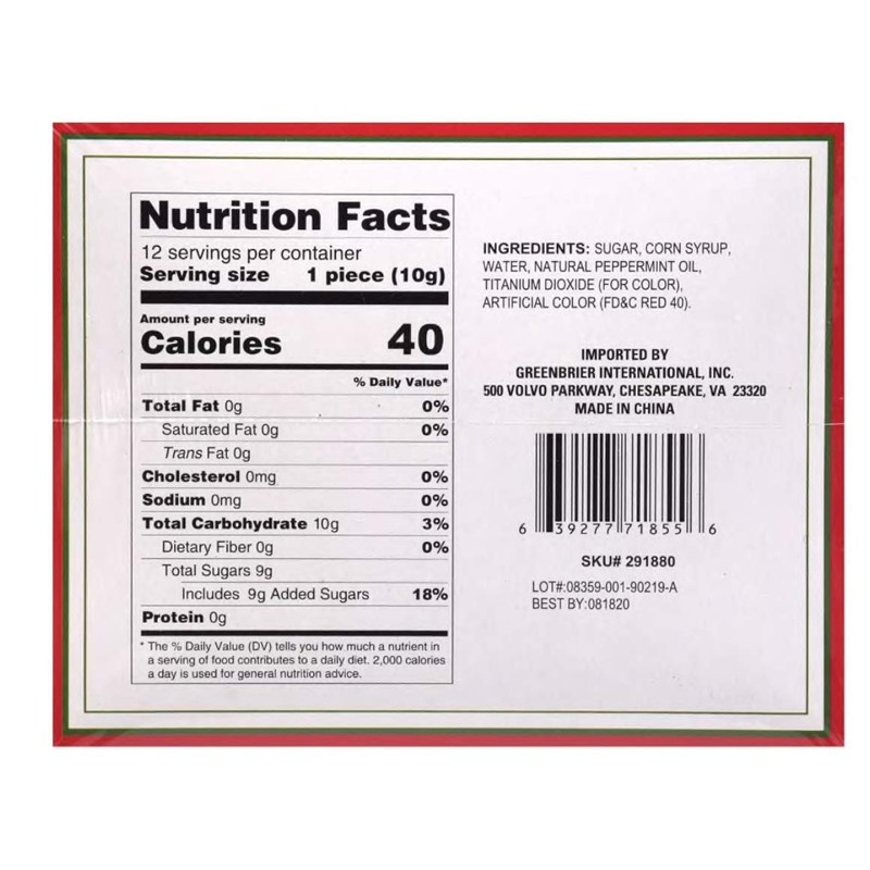 Original Peppermint Candy Canes, 4.32 ounces (2 PACK)- (24 Canes