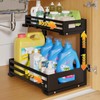 1-Pack Under Sink Organizers and Storage,2-Tier L Shape Pull Out