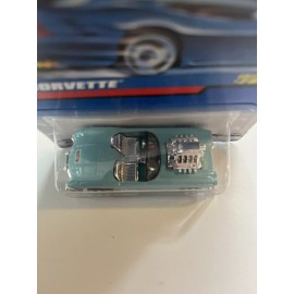 Hot Wheels 2001 Hot Wheels Vintage '58 Corvette Teal w/Chrome 5 dot wheels