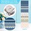 Tatuo 80 Pcs Cotton Fabric Roll up Fabric Strips Bundle