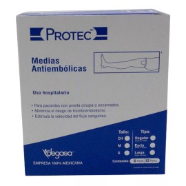 Medias Antiembolicas Protec Tipo Regular Talla Chica Degasa