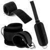 2 PCS Weightlifting Straps with D Ring,Adjustable Wrist Cuffs Gym,Padded
