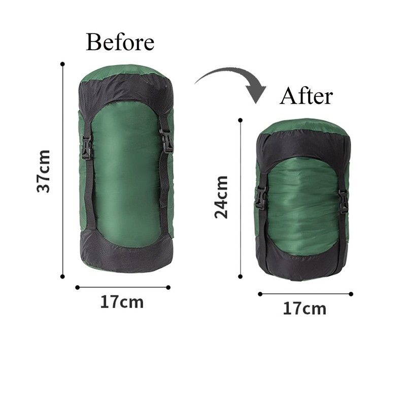 Nylon Compression Sack for Sleeping Bag, Lightweight Stuff Bag Organizer