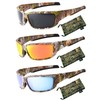 Hornz Brown Forest & Orange Camouflage Polarised Sunglasses for Men