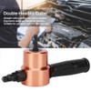 MUNEFE Double Sheet Metal Nibbler Cuer, Metal Nibbler Drill Aachment,