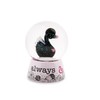 NICI 48283 Shaking Ball Love Swan Black 6 cm Multi-Coloured