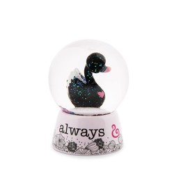 NICI 48283 Shaking Ball Love Swan Black 6 cm Multi-Coloured
