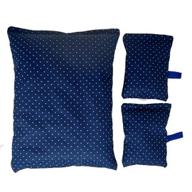 VITASIMPLEX 3 Lavender Pillows 1 x Approx. 25 x 17 cm and 2 Lavender Bags with Loop for Hanging, Filled with 150 g and 2 x 15 g Each Best French Lavender from Provence