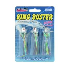 C&H, King Buster Bling Series Lure, Black/Purple Skirt, 3 pc