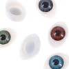8pcs 4 Colors 23*16mm Oval Flat Hollow Highlight Resin Colorful