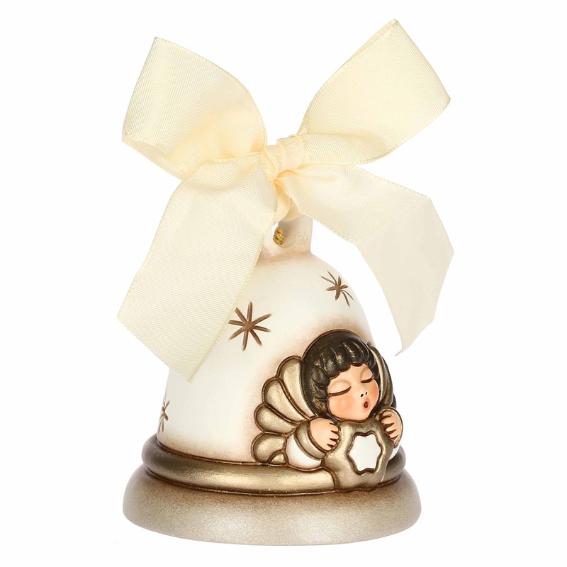 THUN - Limited Edition 2024 Bell with Angel Ceramic White