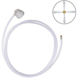 2 Pcs 2XAerosol Nozzle w/ 19.69in. 360 Degrees Extension Hose for Male Stem Spray Cans Fluid Auto Car Nozzle Film 4.5mm Extension Car Wash Equipment,Car Washing Nozzles and Hose Attachments