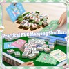 K1tpde 8PCS Funny Mahjong Shuffler Hot Tips Cards with Storage