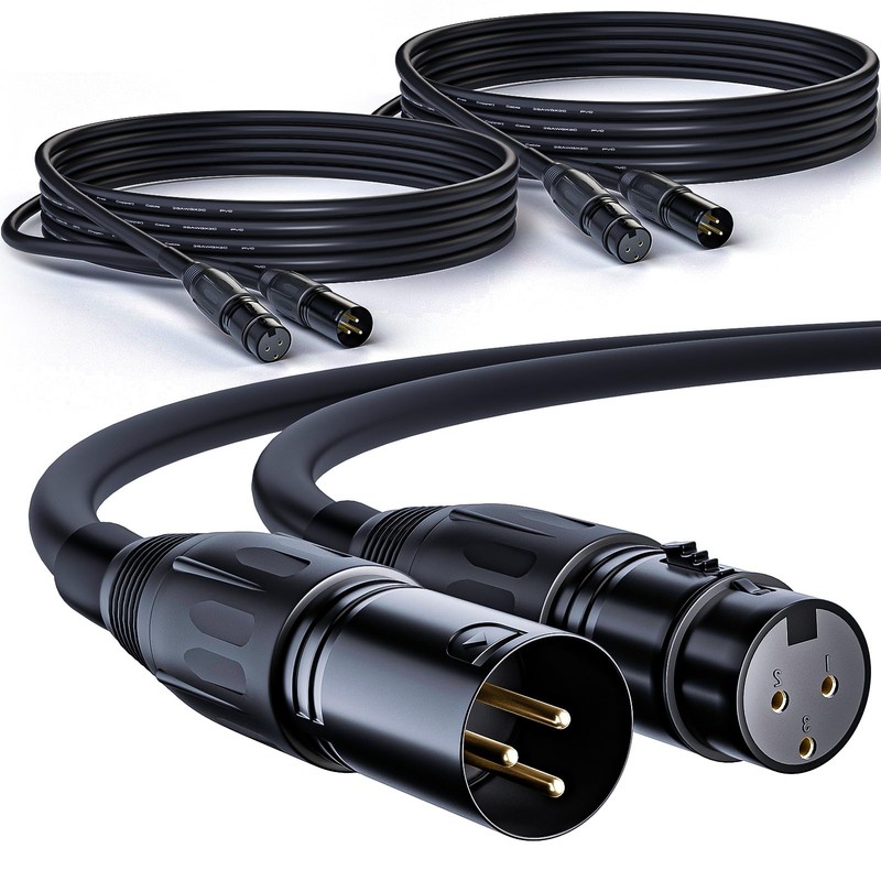 Mukjipa XLR Cable, Microphone Cable, Male to Female XLR Balanced