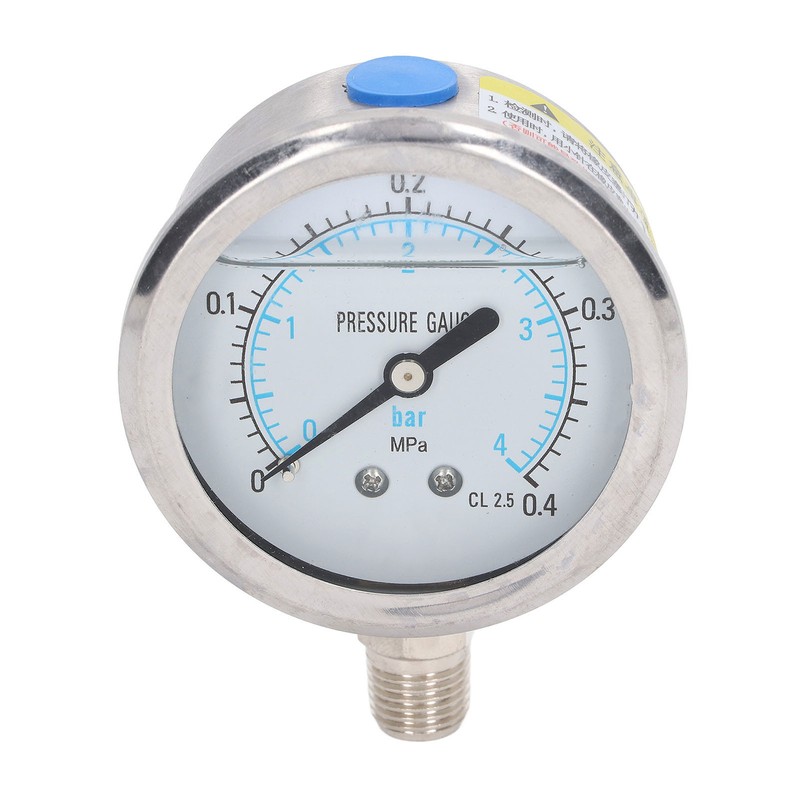 Vacuum Pressure Gauge Shockproof Radial Stainless Steel Case for Industrial