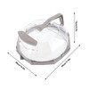 Microwave Splash Heating Cover PC Food Splatter Guard with Extension