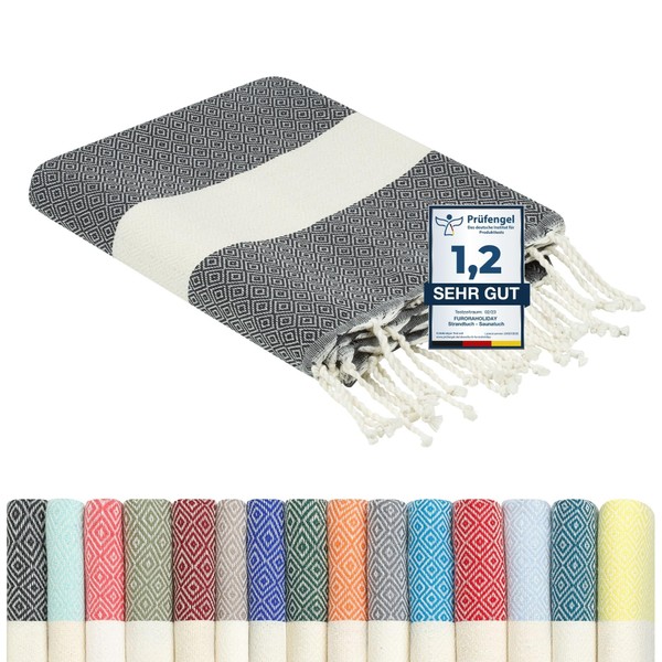 Flora Furora Large Beach Towel, 100 x 200 cm: Cotton,