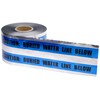 Mutual 17774 Polyethylene Underground Water Line Detectable Marking Tape, 1000'