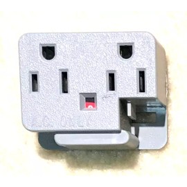 Haworth 6 HAWORTH ERA-1 TRI-CIRCUIT DUPLEX RECEPTACLE, SINGLE, E-SERIES 15A 125V, 15 AMP
