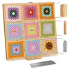 NewEle 17.0" Foldable Crochet Blocking Board with 40 Stainless Steel