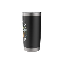 Funny Gardener Saying Grow Stuff Know Things Women Men Stainless Steel Insulated Tumbler