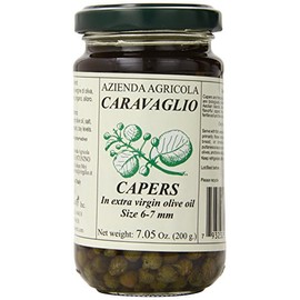 Antonino Caravaglio Marinated Capers with Herbs In Extra Virgin Olive Oil, 7.1 Ounce