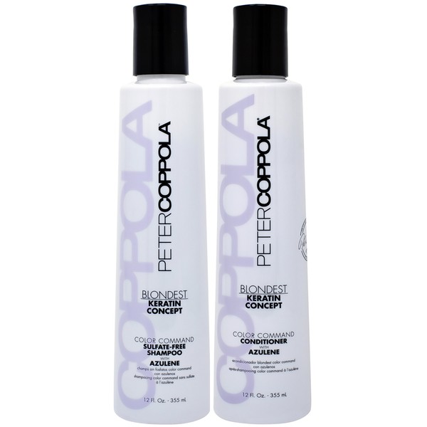 Peter Coppola Purple Shampoo & Conditioner with Azulene for Blonde