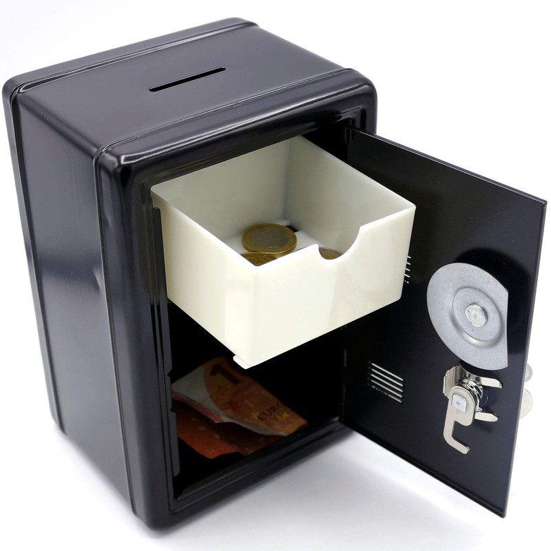 Metal Safe Shaped Money Box with Key