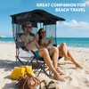 LILYPELLE Double Beach Chair with Canopy Shade, Oversized Folding Camping