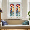 Lighthouse Stained Glass Window Film, Decorative Lighthouse Stained Glass Window