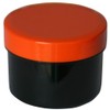 30 ointment containers, cream jars, flat black, 35 ml capacity