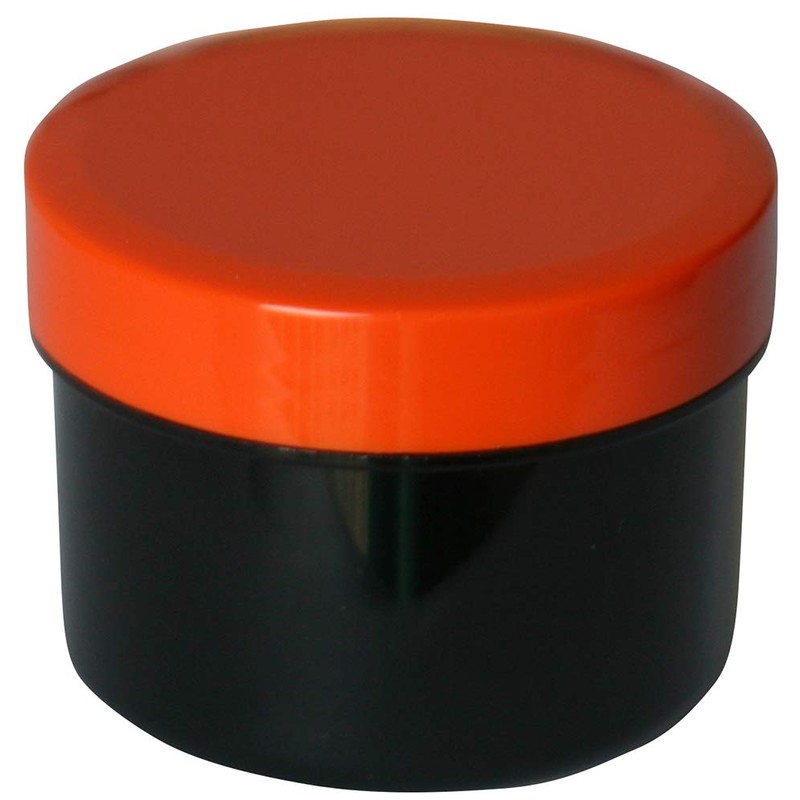 30 ointment containers, cream jars, flat black, 35 ml capacity