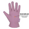 Womens Garden Gloves, Scratch Resistance Leather Gardening Gloves for Ladise,