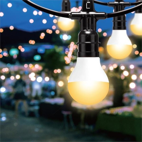 LED light wire 15M (including 20 socket bulbs), daylight color / LED전등선 15M (20소켓 전구포함), 주광색