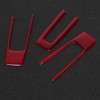 3Pcs Steering Wheel Frame Sticker Carbon Fiber Button Cover Trim